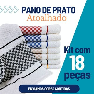 Jogo de Pano Copa Grande 18 Unidades 40x70 em Oferta na Shopee