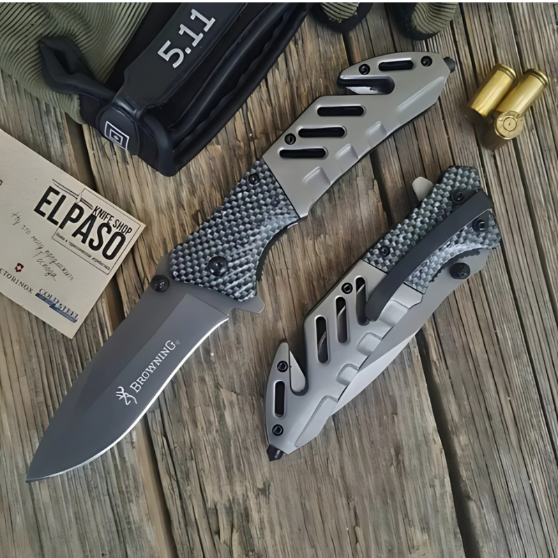 Canivete Semi Automatico Estilo CJ-52 em Oferta na Shopee