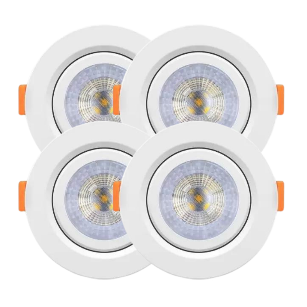 Kit 4 Spot Cob Direcionável Redondo 5w Bivolt Teto - Elgin em Oferta na Shopee
