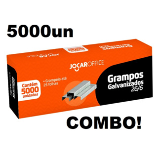 Grampo Galvanizado 26/6 Jocar Office Grampo para Grampeador em Oferta na Shopee