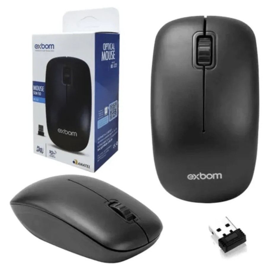 Mouse sem fio MS-S22 2.4Ghz EXBOM