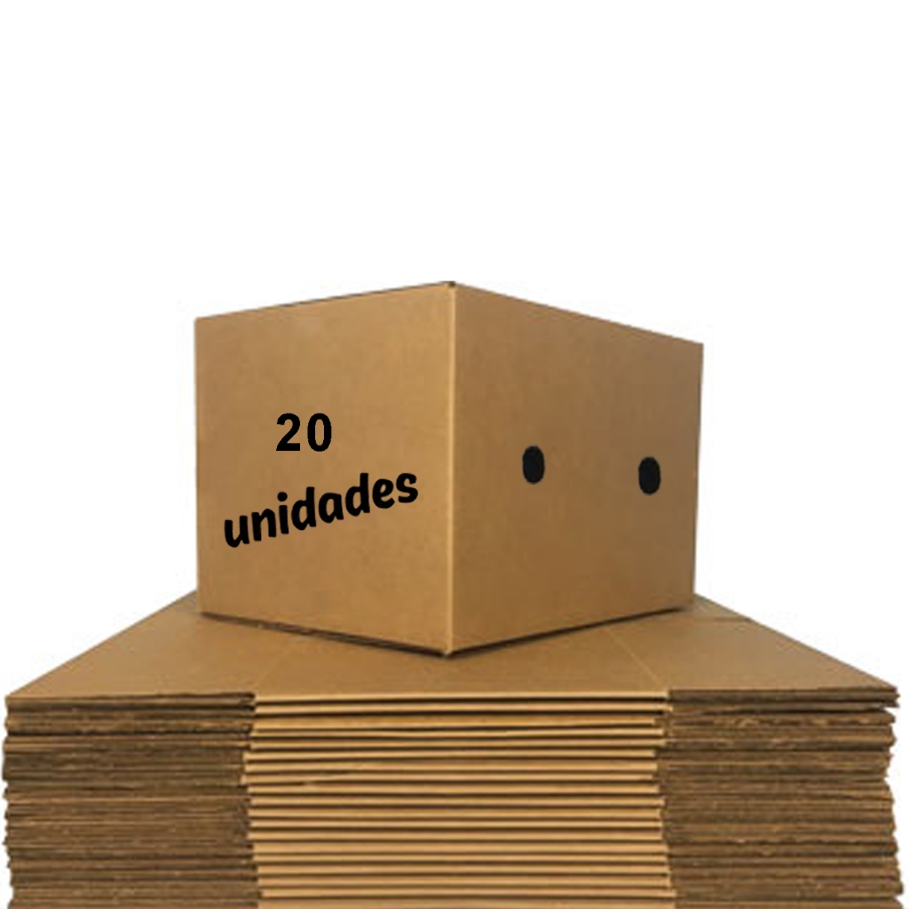 Kit 20 Caixas Grande Papelão Mudança Embalagem