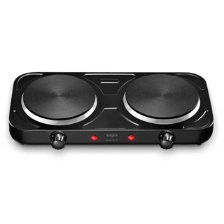Fogão Elétrico Portátil FOG10 Cooktop 2 Bocas Cook For 2 Preto 220v Elgin em Oferta na Shopee