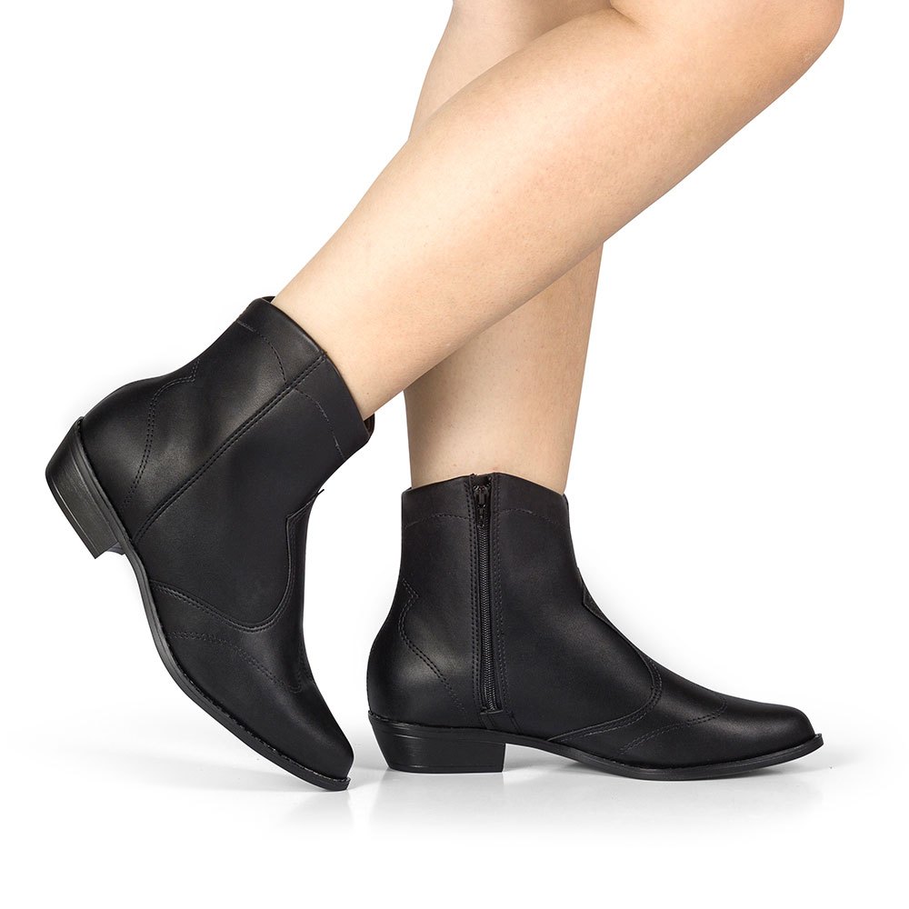 Bota Western Feminina Texana Bico Fino Country Moleca Moda