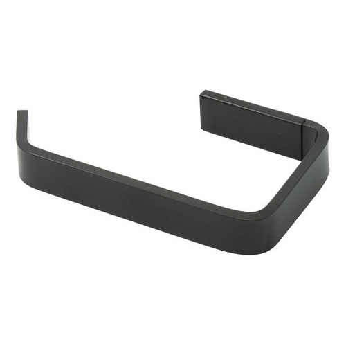 Suporte Papel Higiênico Banheiro Lavabo porta Papel Quadrado Papeleira quadrada.  PRETO FOSCO