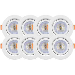 Kit 8 Spot Cob Direcionável Redondo 5w Bivolt Teto - Elgin em Oferta na Shopee