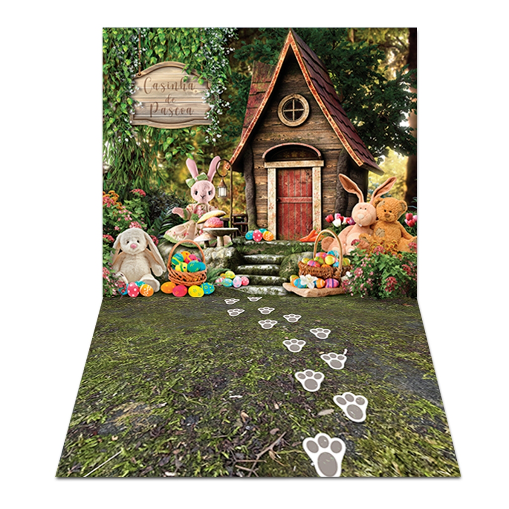 Fundo Fotográfico Páscoa Cenário Newborn em Tecido PN-01057 em Oferta na Shopee