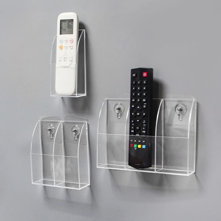 Caixa Organizadora de Controles Remoto Suporte Multifuncional porta celular controle ar tv caneta apagador sem furos