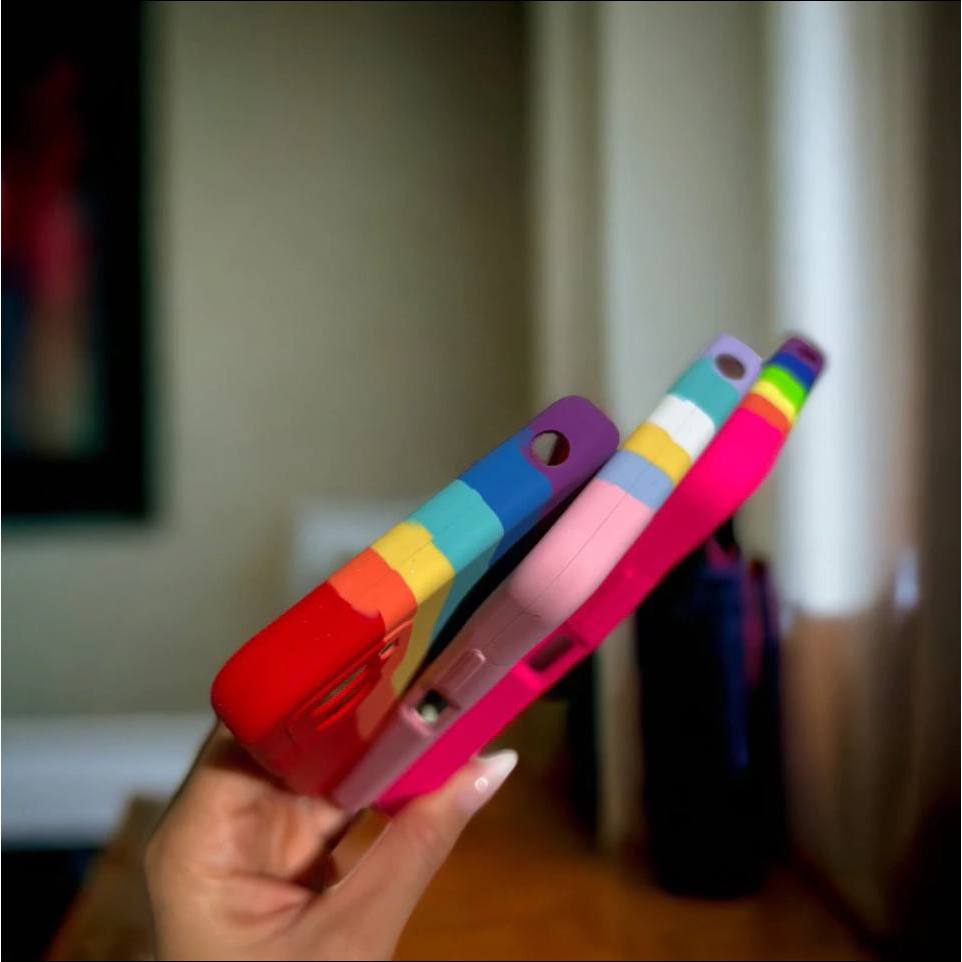 Capa de silicone macio ARCO IRIS CANDY para xiaomi redmi 12C 11A NOTE 11 NOTE 8 REDMI 9 POCO M3 Mi