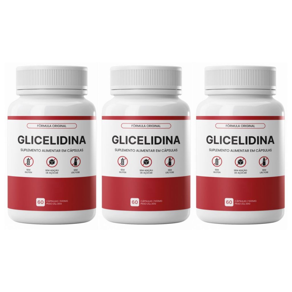 Kit 3 Frascos Glicelidina Natural 30 Cápsulas em Oferta na Shopee