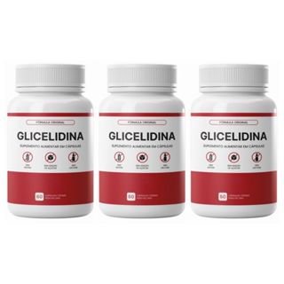 Kit 3 Frascos Glicelidina Natural 30 Cápsulas em Oferta na Shopee
