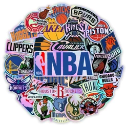 Jogo de 30 Adesivos Times Basquete Profissional Holográfico Para Colar em Cadernos Estojos Garrafas Notebooks