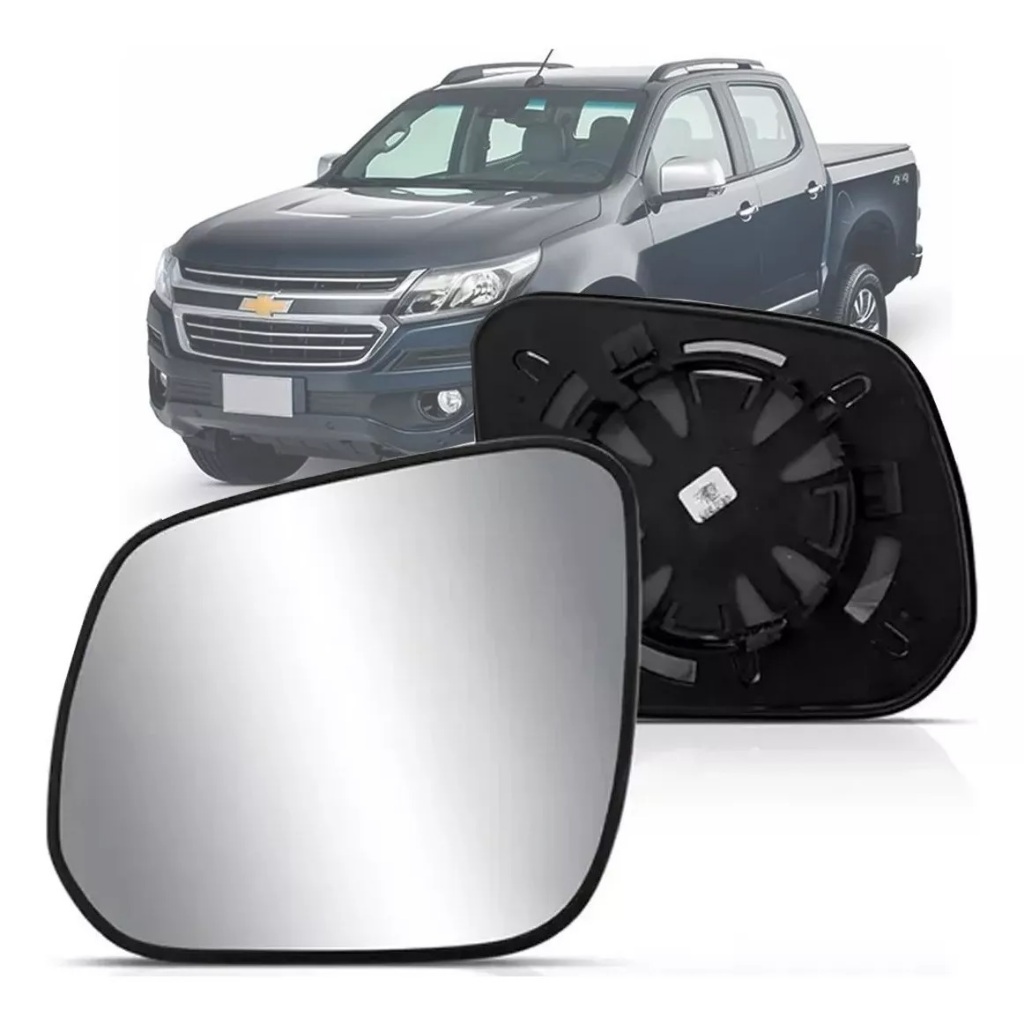 Lente Com Base Retrovisor Esquerdo Gm S10 2012 2013 2014 2015 2016 2017 2018 2019