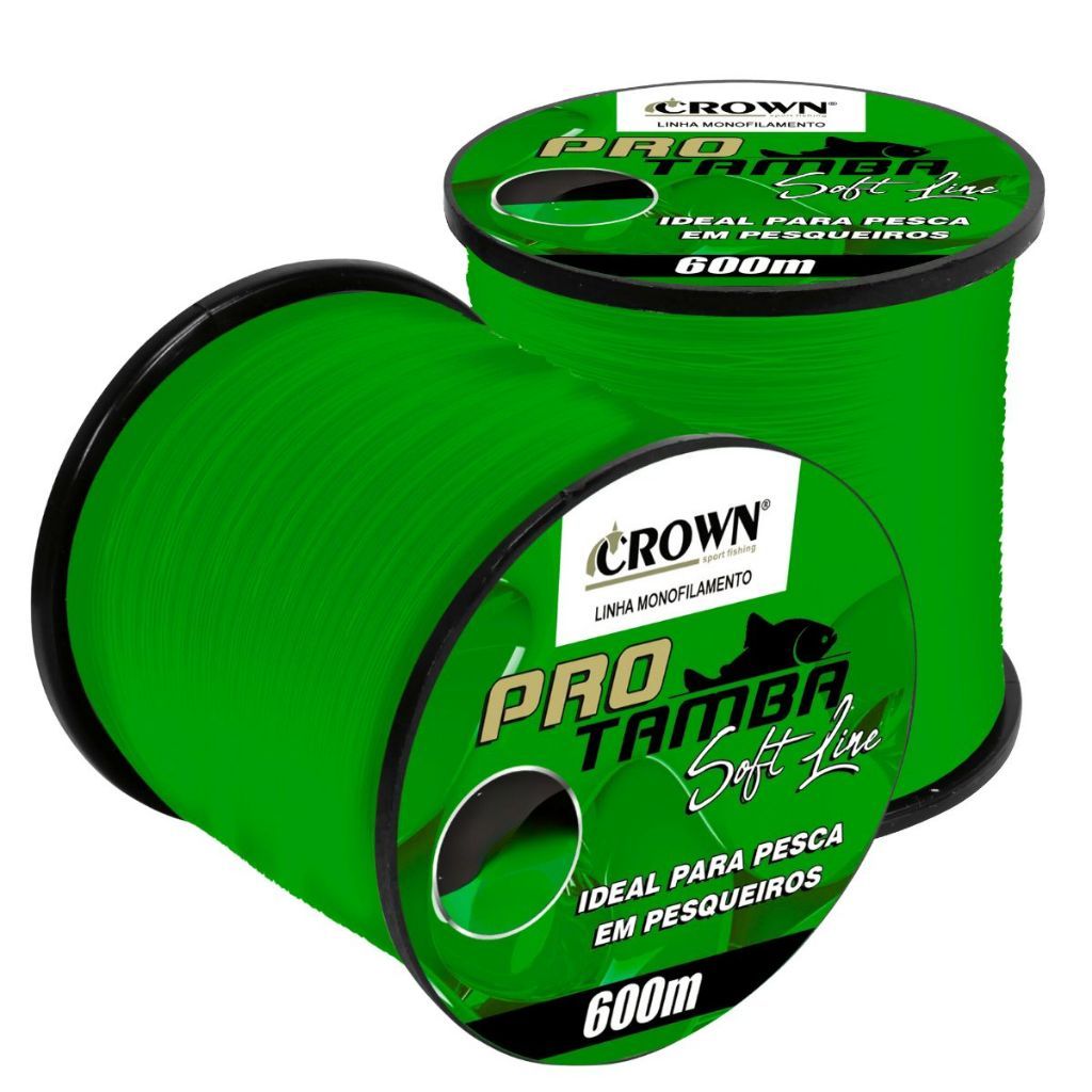 Linha Monofilamento Pro Tamba 0,37mm Soft Pesca Baixa memória 600m e 300m 27Lb Novas Cores Saint