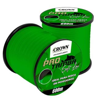 Linha Monofilamento Pro Tamba 0,37mm Soft Pesca Baixa memória 600m e 300m 27Lb Novas Cores Saint