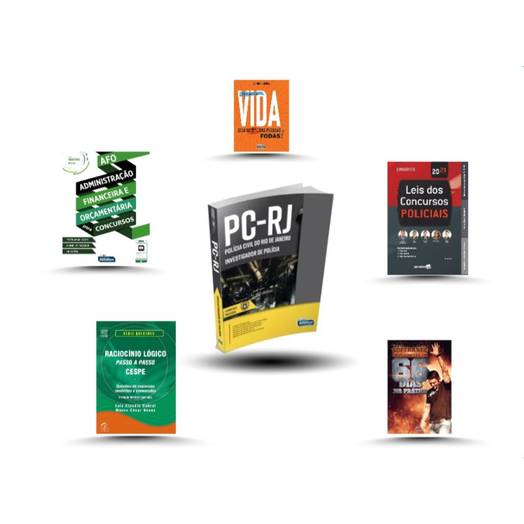 Carreiras Policiais Polícia Civil do Rio de Janeiro - Investigador de Polícia (com 6 livros)