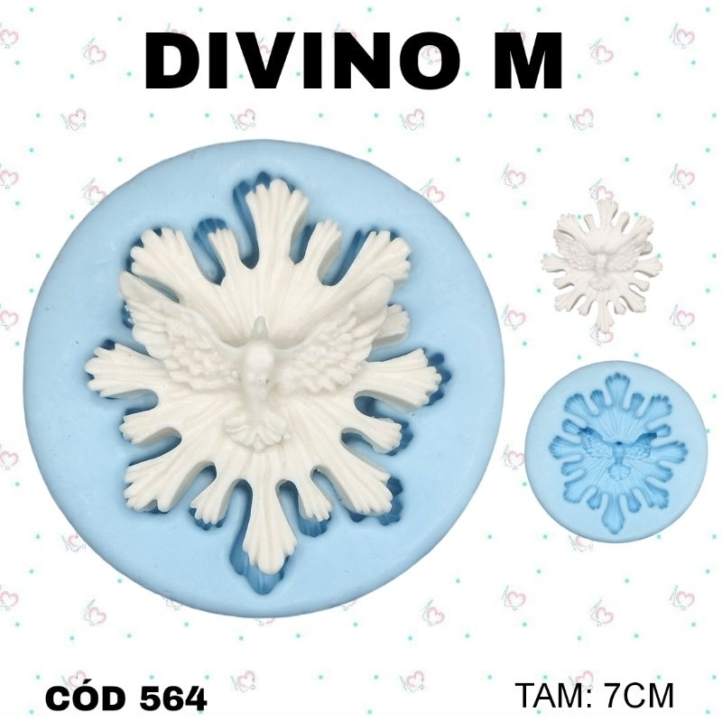 Molde de Silicone Divino Espírito Santo M--CÓD 564