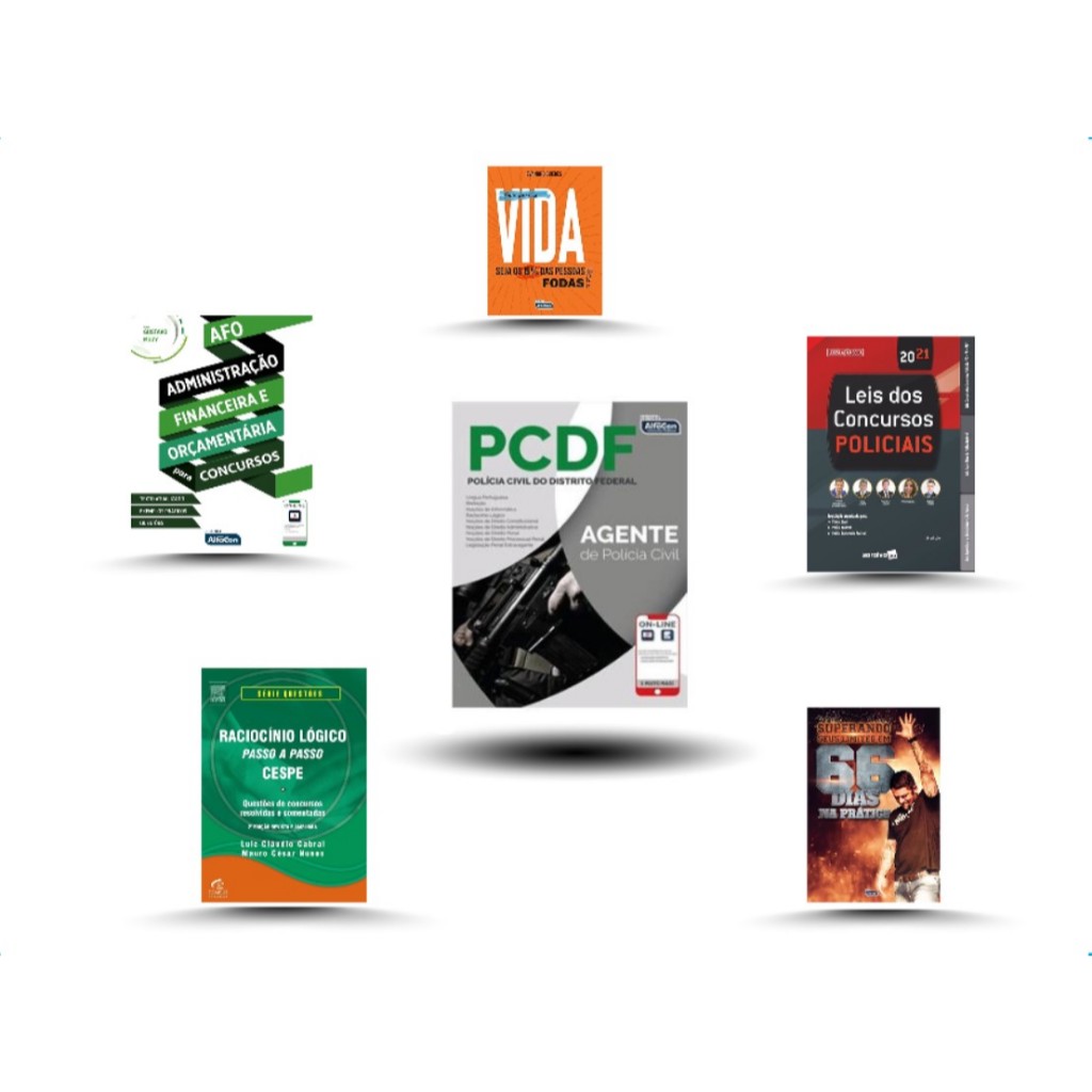 Carreiras Policiais Polícia Civil do Distrito Federal - Agente de Polícia ( com 6 livros).