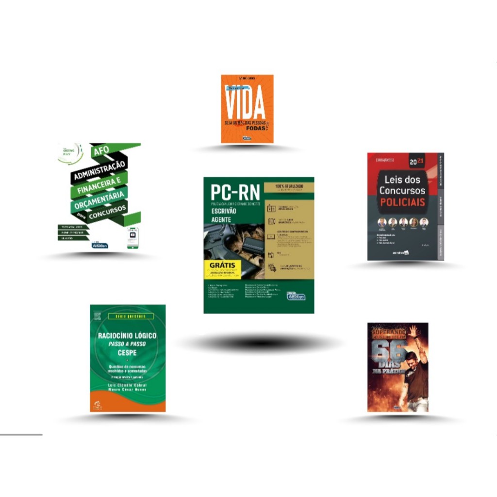 Carreiras Policiais Polícia Civil do Rio Grande do Norte - Escrivao Agente (com 6 livros)