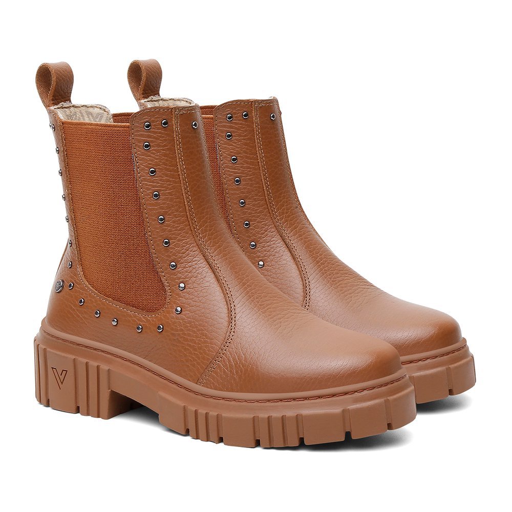 Bota Feminina Chelsea Infantil Vittal Couro Legítimo
