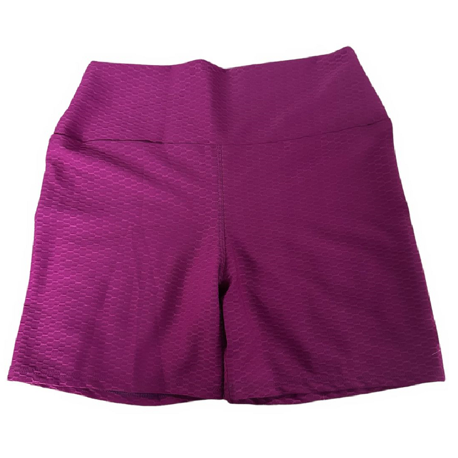Short Fitness Feminino FitLin Para Academia Crossfit Estampado Treino Conforto Leve Curto Adulto