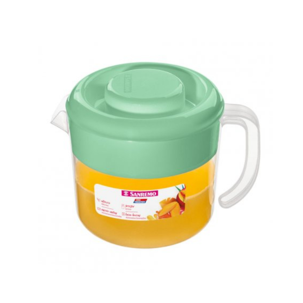 Jarra Baixa 1 Litro Sanremo Café da Manhã Água Suco Vac Freezer
