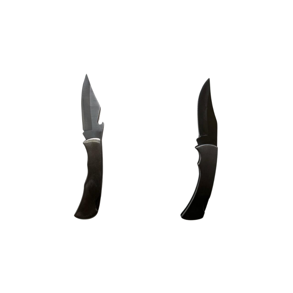 Canivete Aço Inox Kit 2 Unidades Qualidade Peão Aço Inox canivetes Premium Estoque Limitado