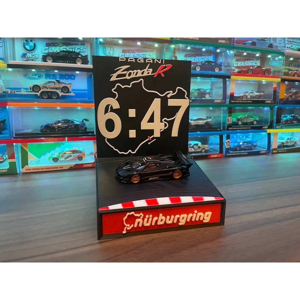 Expositor estante para 1 carrinho em miniaturas Hot Wheels HotWheels - Tarmac Works Pagani Zonda R