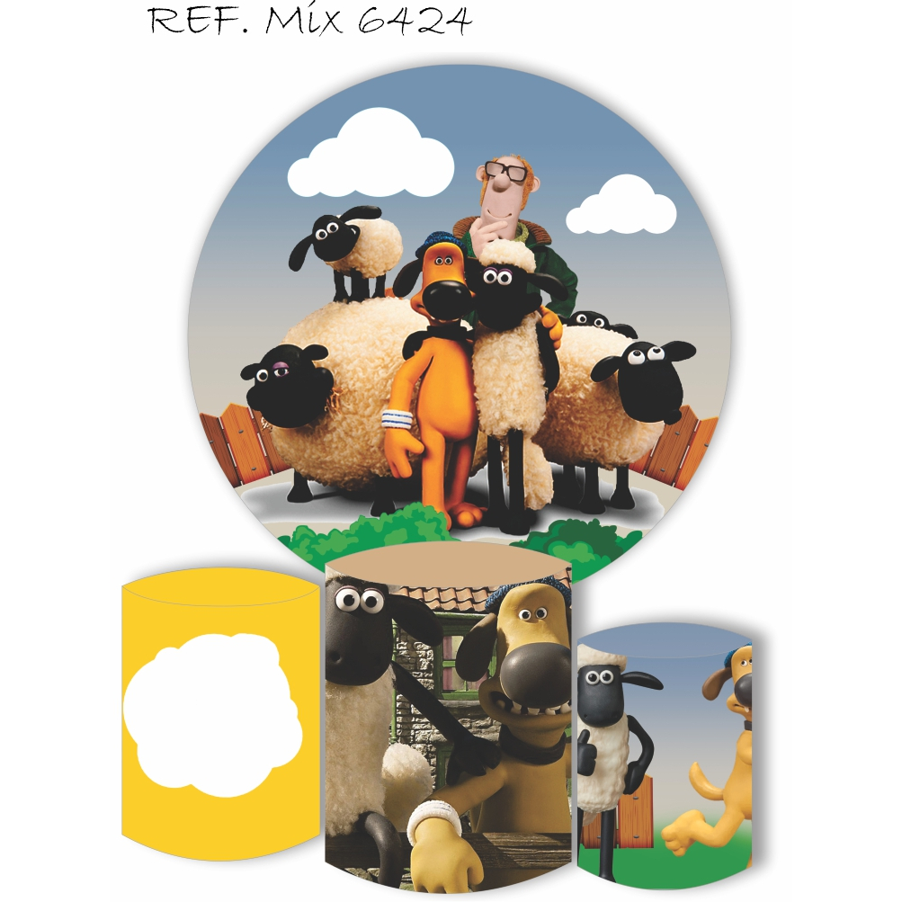 Kit Painel Redondo Sublimado 1,50 m + Capas De Cilindros em Oferta na Shopee