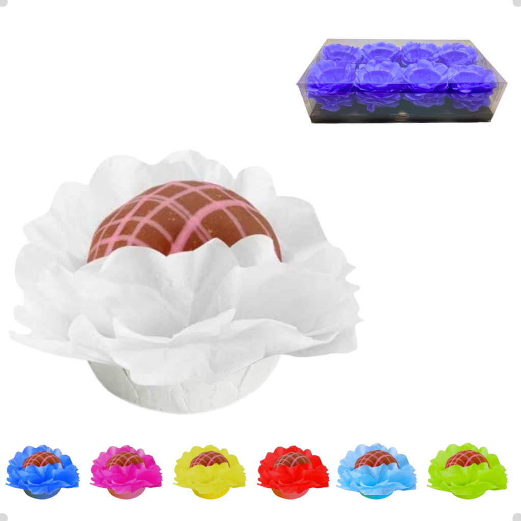 160 Forminhas Floral Seda Lisa Forma Porta Doces Finos Gourmet  Decoração Forminha De Papel Docinhos