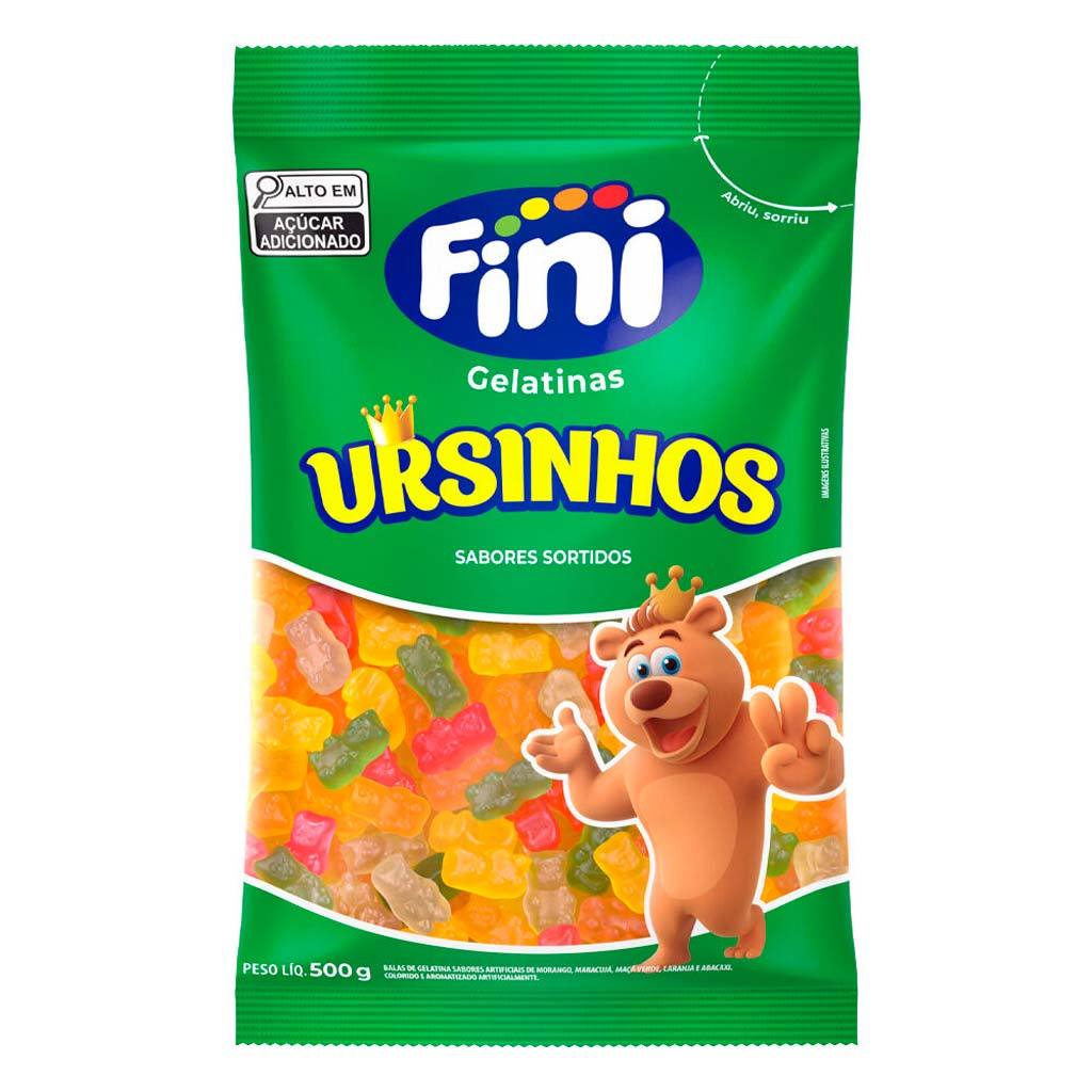 Bala Gelatina Ursinhos Brilho 500g - Fini