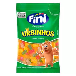 Bala Gelatina Ursinhos Brilho 500g - Fini