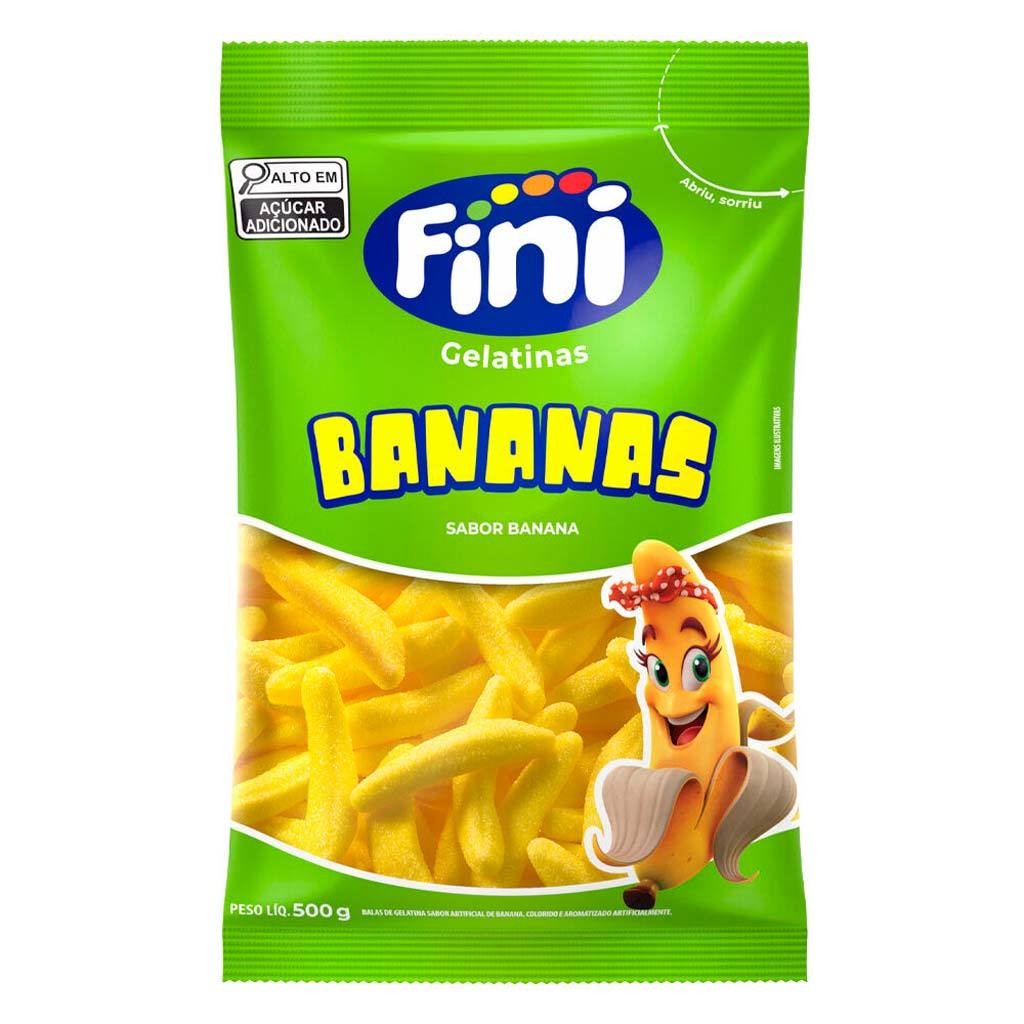 Bala de Gelatina Bananas 500g - Fini