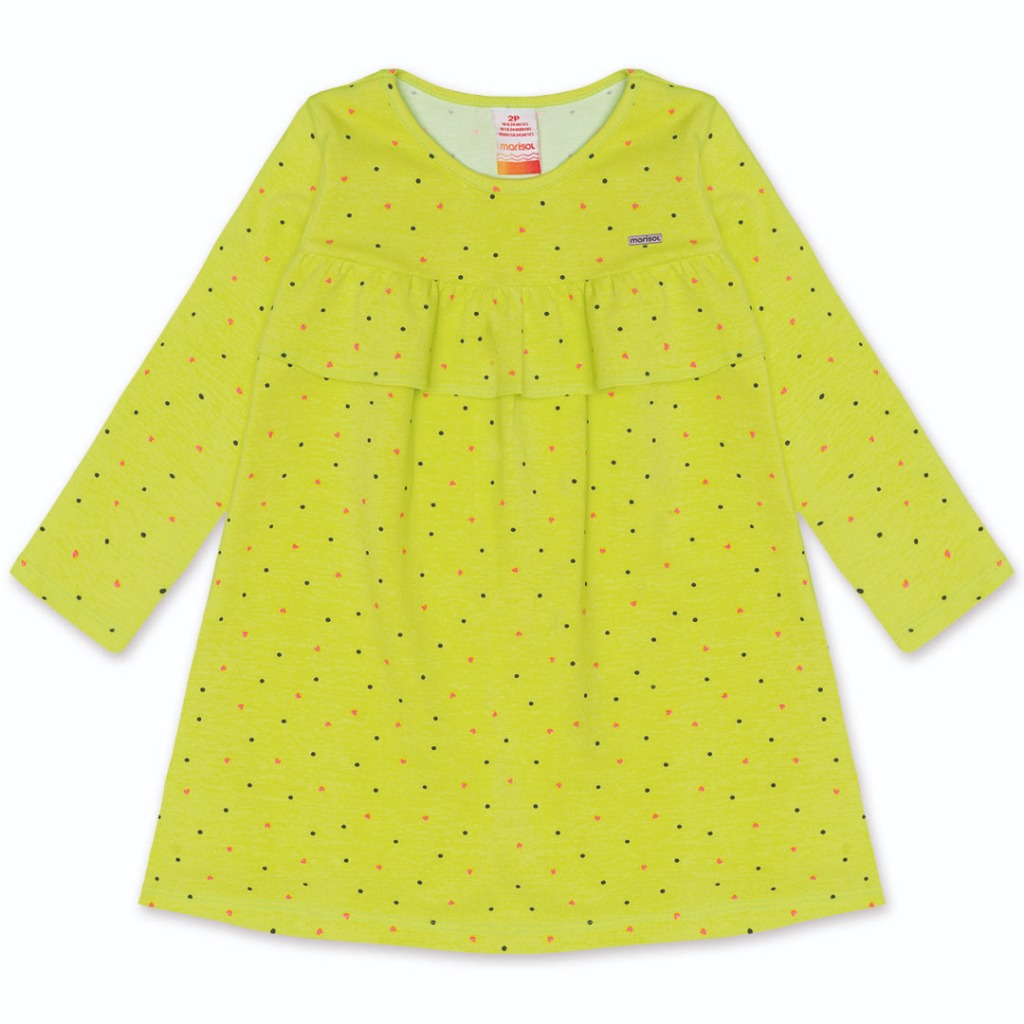 Detalhes do Vestido Primeiros Passos Menina Manga Longa Marisol Infantil