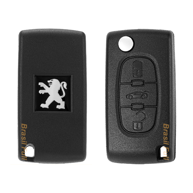 Carcaça Chave Canivete Peugeot 406/407/408 Porta Malas S/sup em Oferta na Shopee