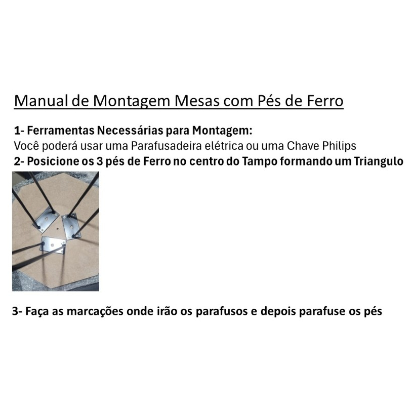 Kit com 2 mesas laterais REDONDAS na cor PRETO com Pé METÁLICO PRETO - PFP