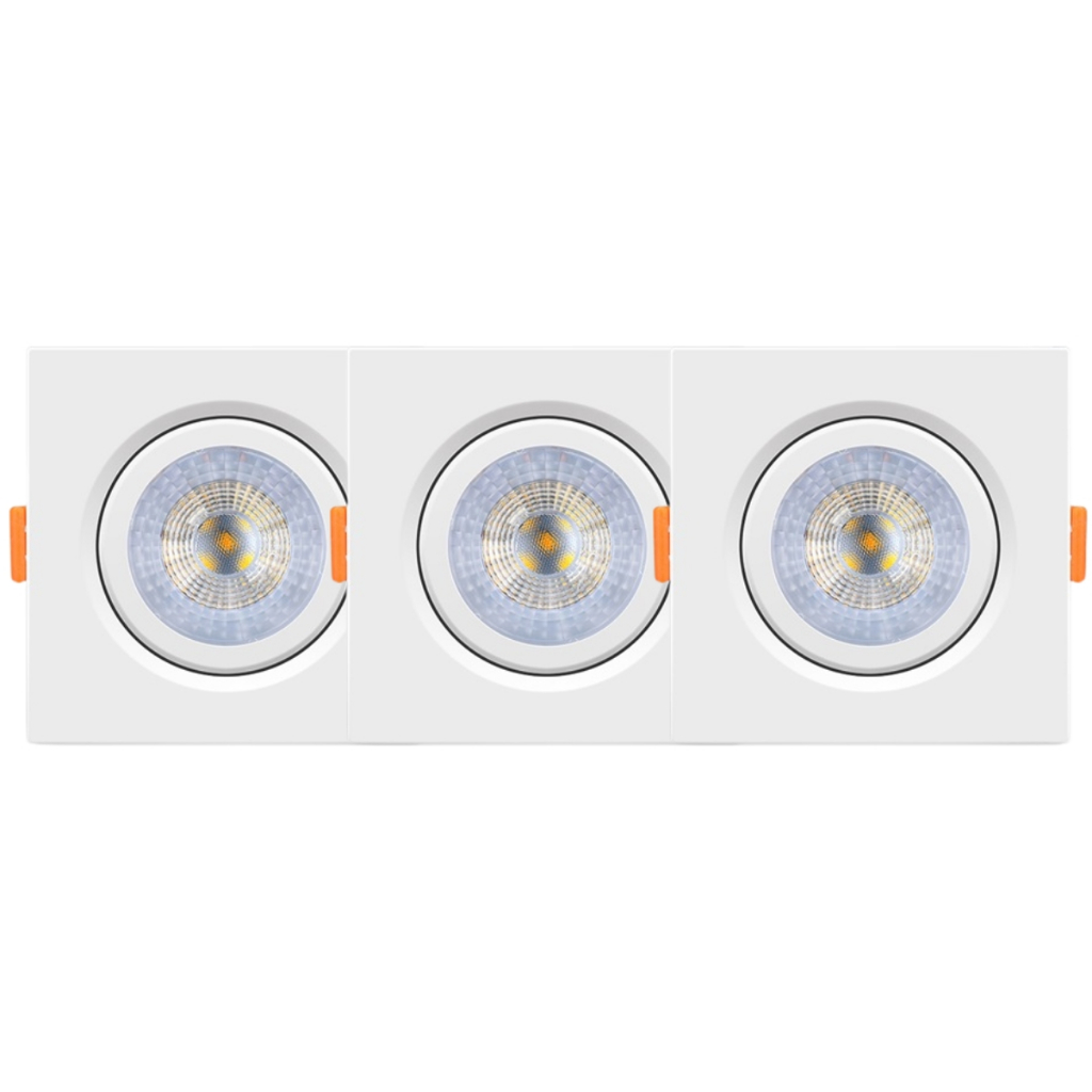 Kit 3 Spot Cob Direcionável Quadrado 5w Bivolt Teto - Elgin em Oferta na Shopee