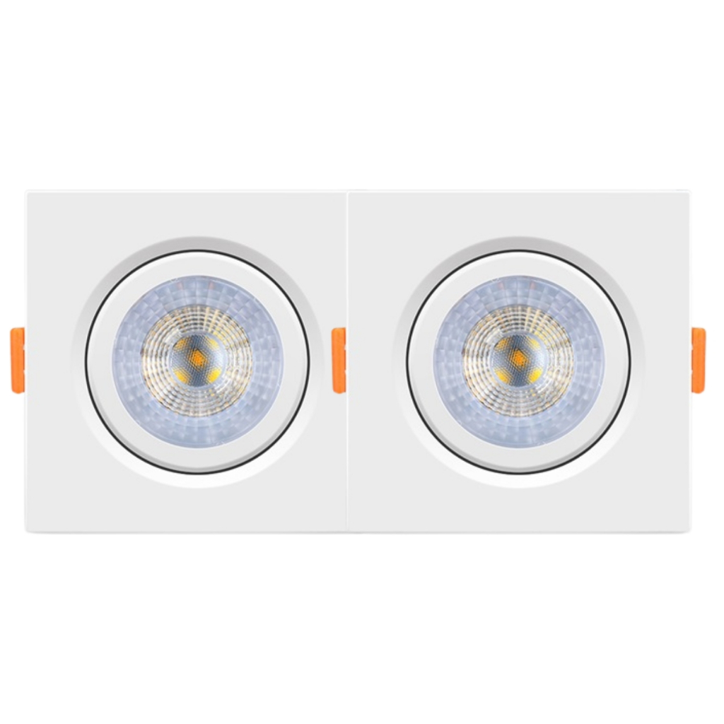 Kit 2 Spot Cob Direcionável Quadrado 5w Bivolt Teto - Elgin em Oferta na Shopee