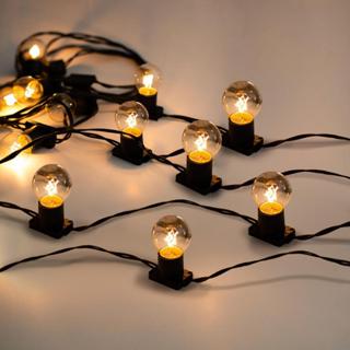Varal Luzes  Até 25 metros Preto Lampada Clara 15w Area Externa Gambiarra Casamento Fio de Luz Cordão Externo em Oferta na Shopee