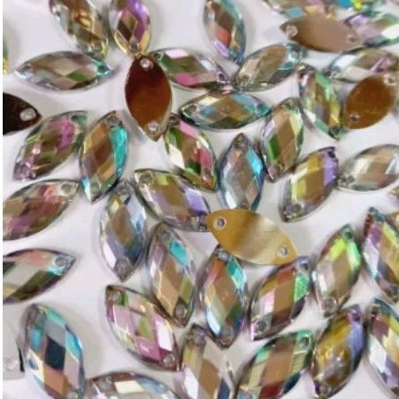 Chaton Navete Cristal Furtacor Brilhante 15x7mm 50 Gramas em Oferta na Shopee