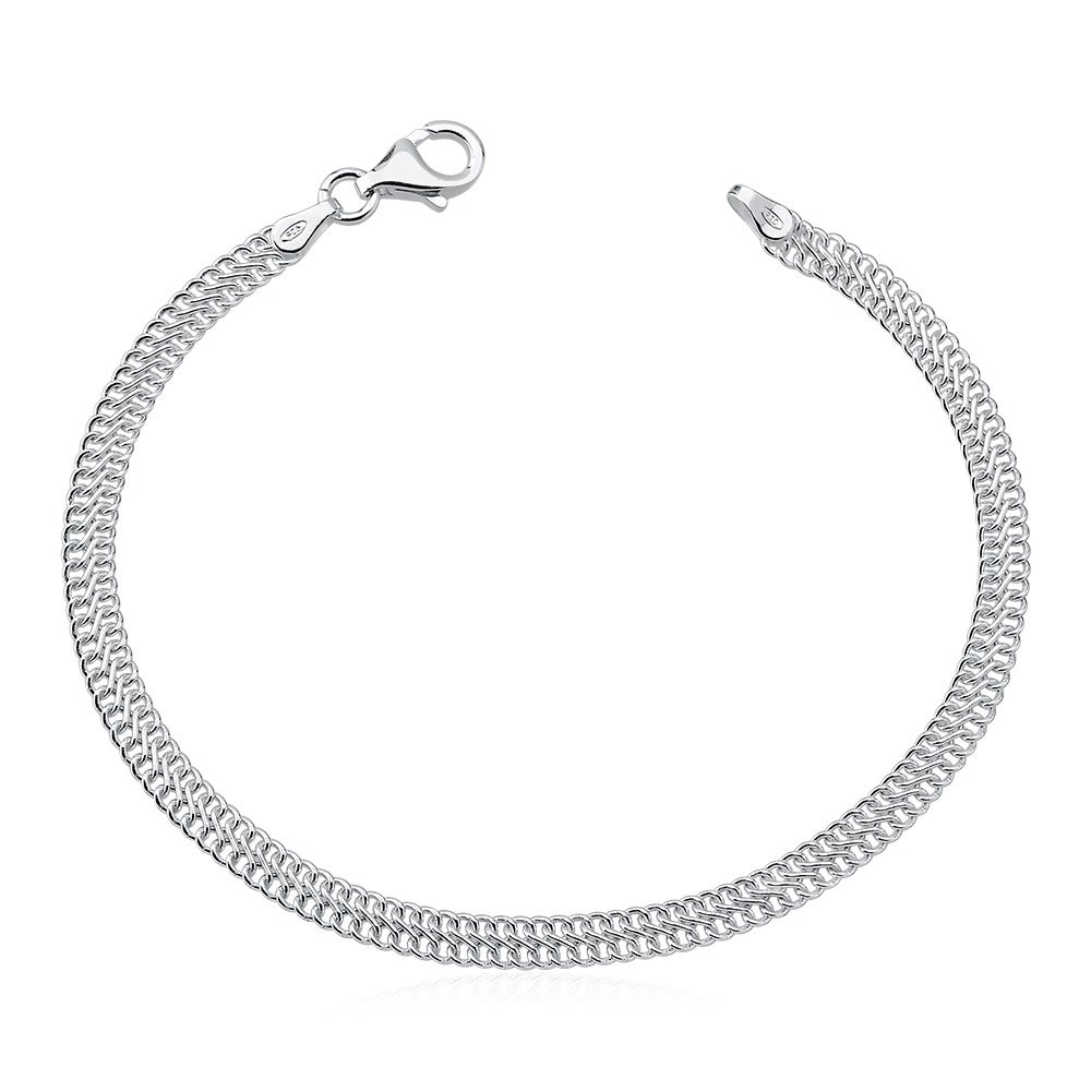 Pulseira Masculina de Prata 925 Lacraia 22cm em Oferta na Shopee