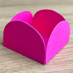 50~450 Forminhas Pink Para Doces 4 Pétalas 3,3X3,3X2,2 10.10 (Nc Toys Simples)