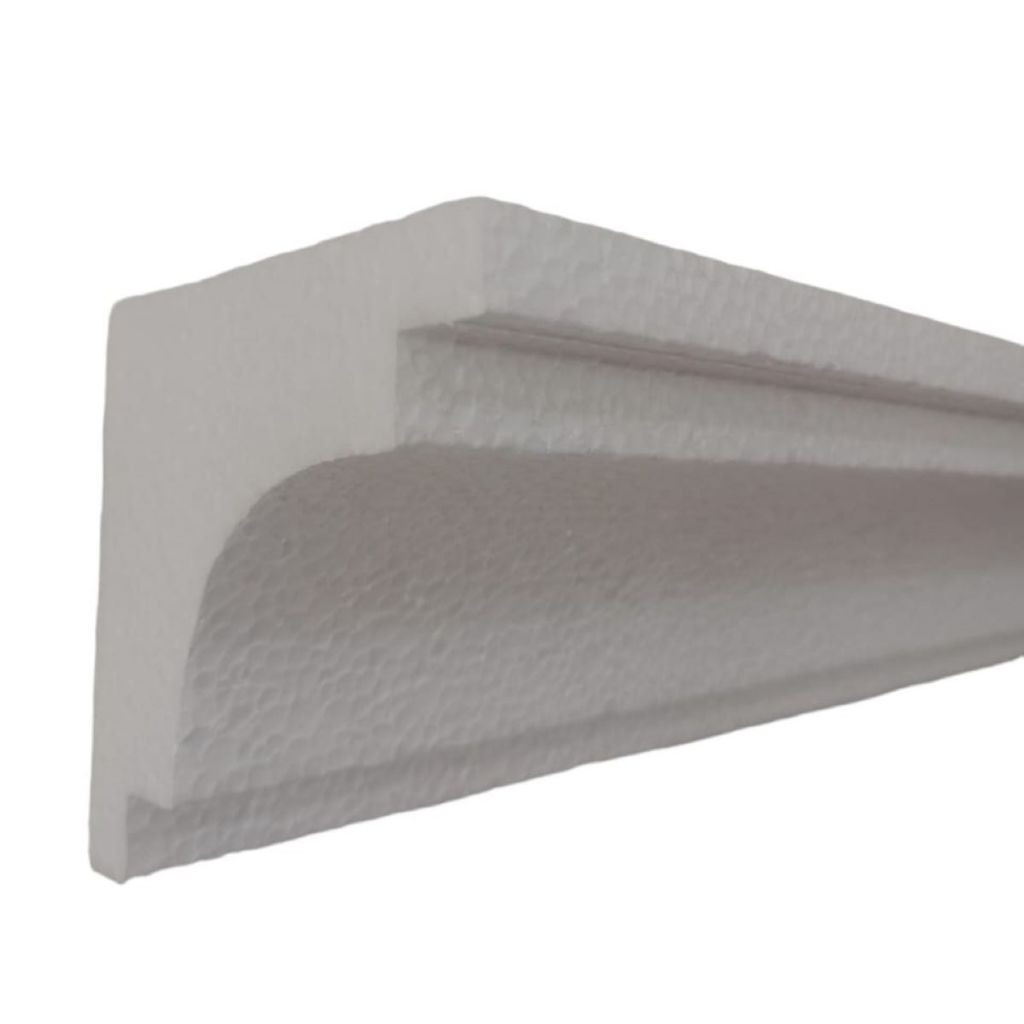 Moldura Externa Isopor EPS Fachada Pingadeira Modelo G143 10x10 cm  Kit 10 metros
