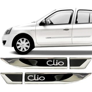Par Emblema Lateral Paralama Porta Clio 00 Á 2014 2015 2016
