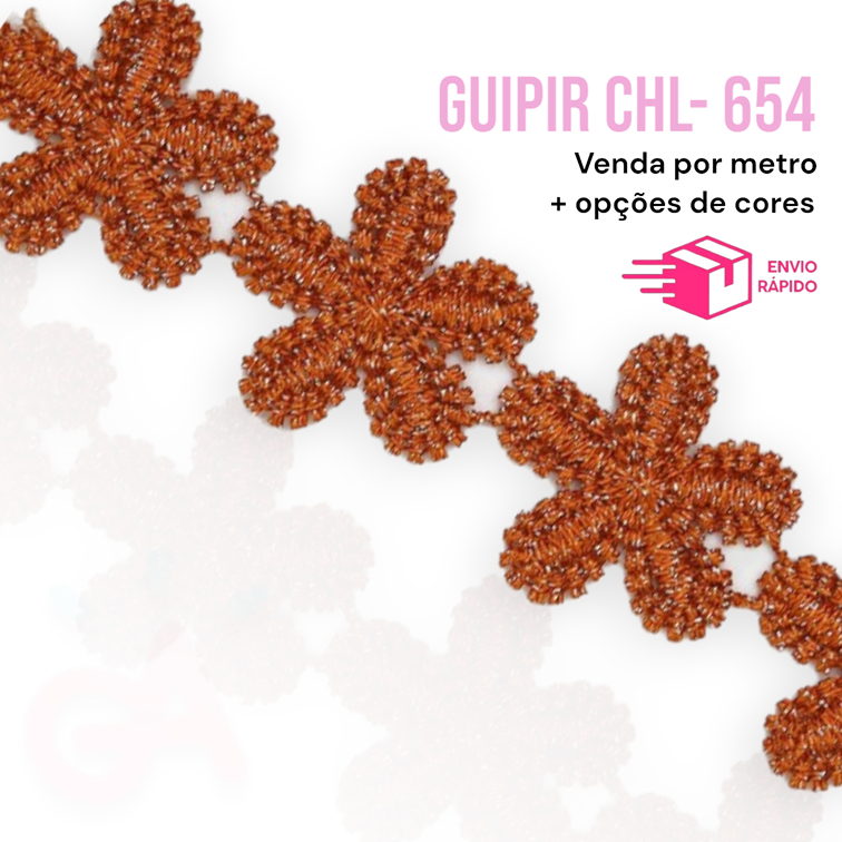 Renda Guipir CHL 654-2,5cm - 1 metro em Oferta na Shopee