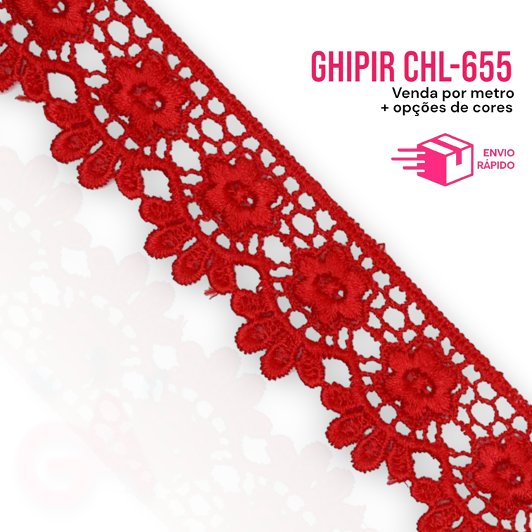 Renda Guipir CHL 655 - 3,5 cm - Por metro