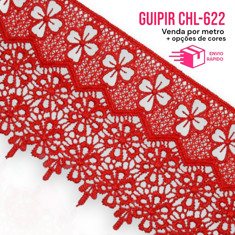 Renda Guipir CHL 622 - 10cm- 1 metro
