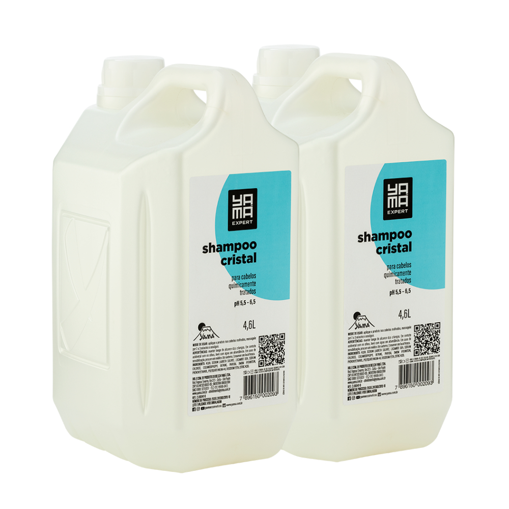 Kit C/2 Shampoo Cristal  4,6L Yamá em Oferta na Shopee