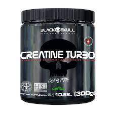 Creatina Turbo 300g Sabor Limão - Black Skull