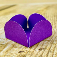 50~450 Forminhas Roxo Para Doces 4 Pétalas 3,3X3,3X2,2 10.12 (Nc Toys Simples)